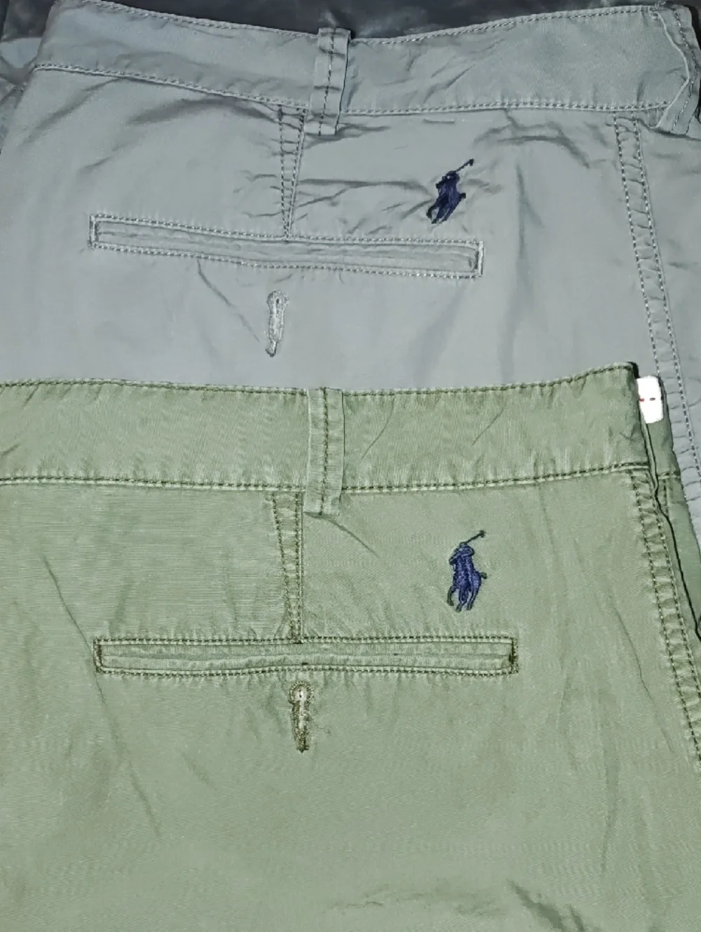 Polo by Ralph Lauren  Chino Shorts 2 Pair in Olive & Gray - Picture 2 of 2